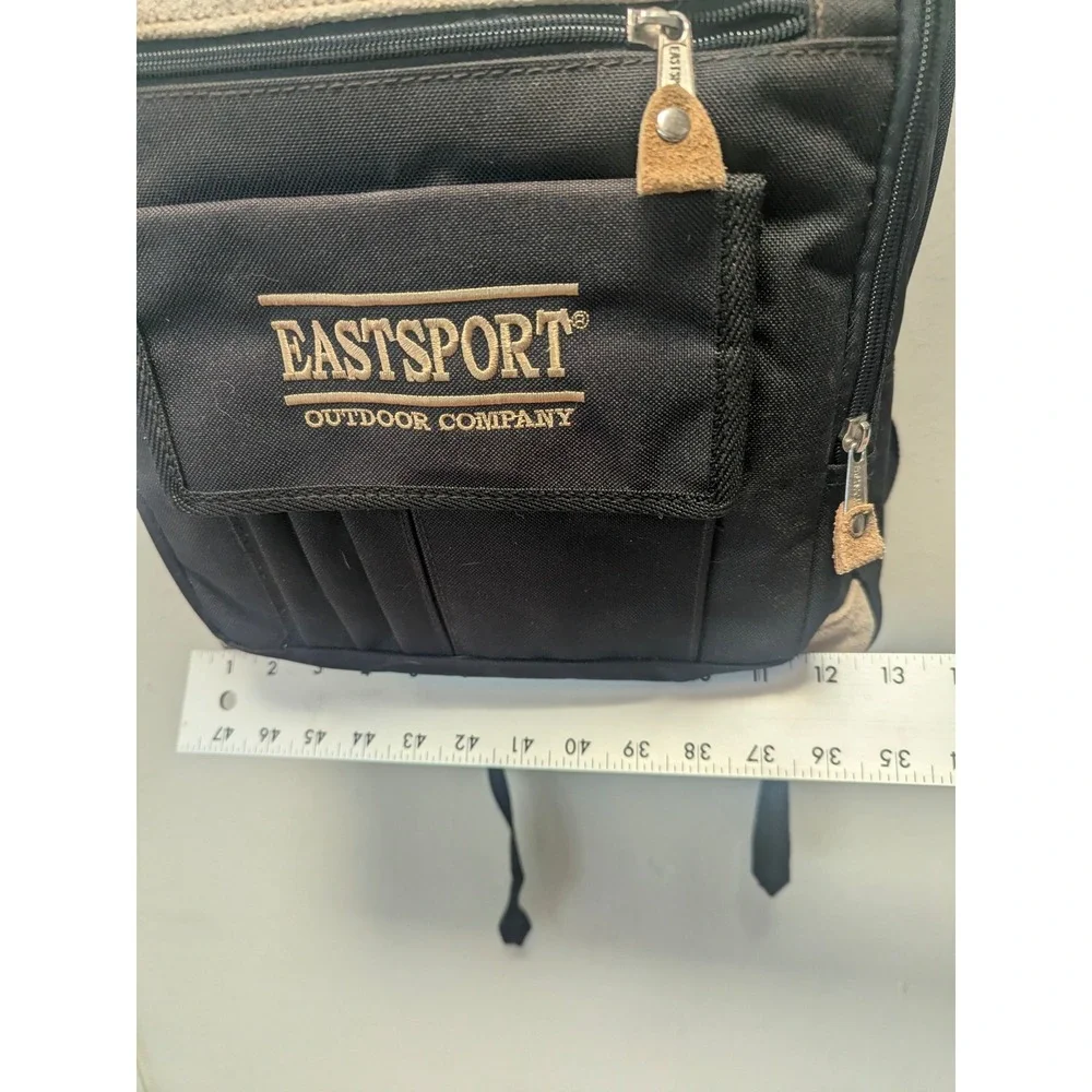 Vintage Eastsport Cyber-Trecker Backpack NWT Black Tan Y2K Taiwan 110551W3